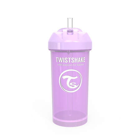 Twistshake® Bočica sa slamkom 360ml (12+m) - Pastel Purple