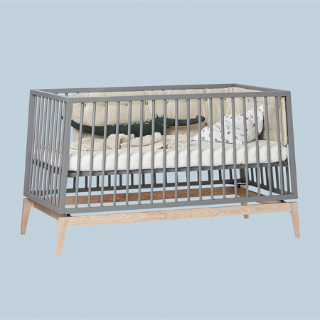 Slika za Leander® Dječji krevetić Luna™ 140x70 cm Grey/Oak 