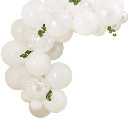  Ginger Ray® Luk iz balona Pastel White Botanical