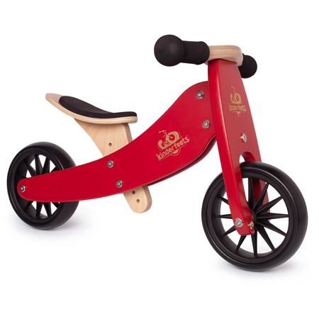 Kinderfeets® 2u1 Tricikl i bicikl bez pedala Tiny Tot Cherry Red