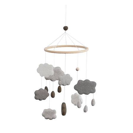 Slika za Sebra® Vrtuljak za krevetić Clouds Warm Grey