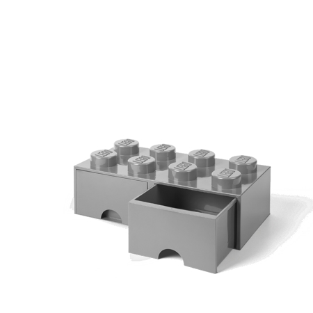 Lego® Kutija za pohranjivanje s ladicama 8 Medium Stone Grey