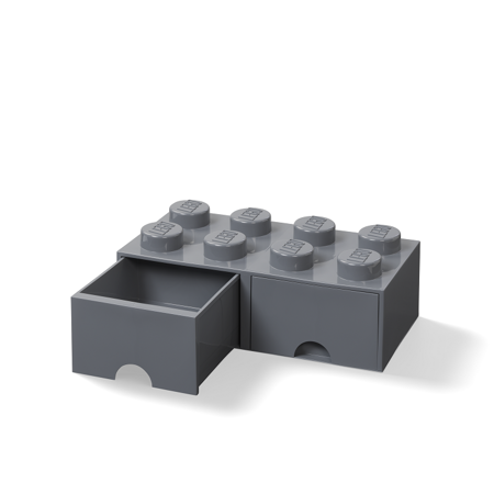 Lego® Kutija za pohranjivanje s ladicama 8 Dark Grey