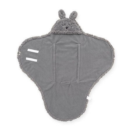 Jollein® Dekica za novorođenče Bunny Storm Grey 105x100