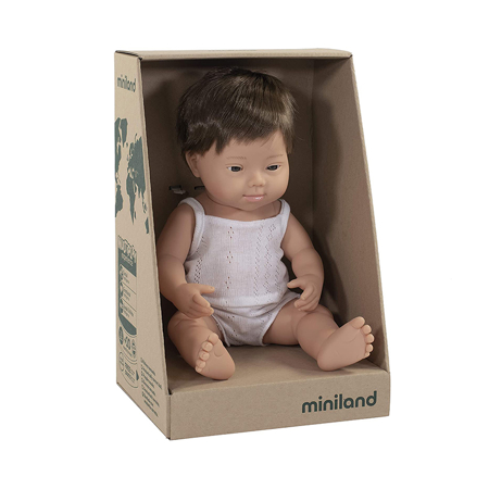 Miniland® Lutka Down Syndrome European Boy 38cm