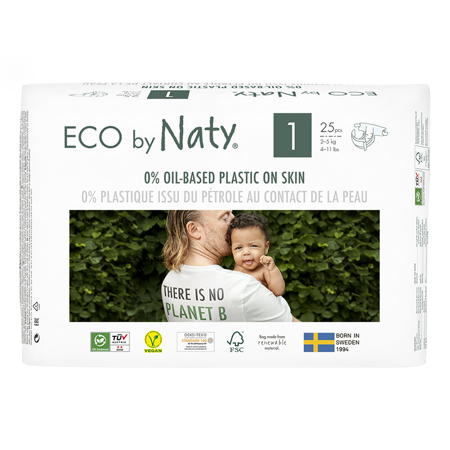 Slika za Eco by Naty® Ekološke pelene 1 (2-5 kg) 25 komada