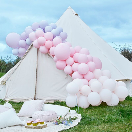 Slika za  Ginger Ray® Luk od balona Luxe Pastel Pink & Purple