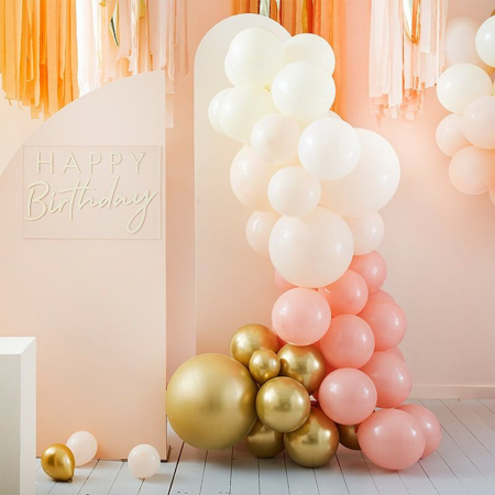 Slika za Ginger Ray® Luk od balona Mix It Up Peach Gold