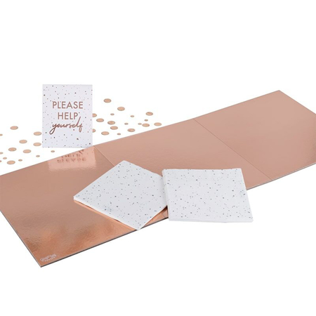 Ginger Ray® Pladanj Mix It Up Rose Gold 
