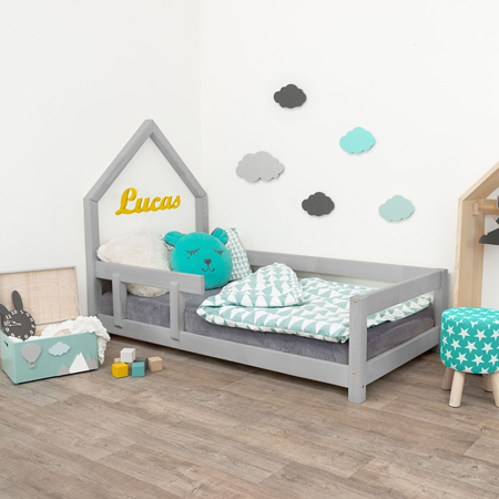 Slika za Benlemi® Dječji krevetić Poppi 200x90 Grey  