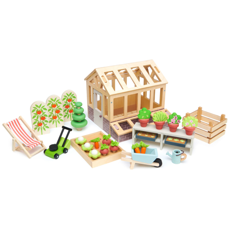 Slika za Tender Leaf Toys® Staklenik i set za vrt