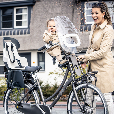 Bobike® Vjetrobran za dječju sjedalicu za bicikl ONE Mini Snow White 