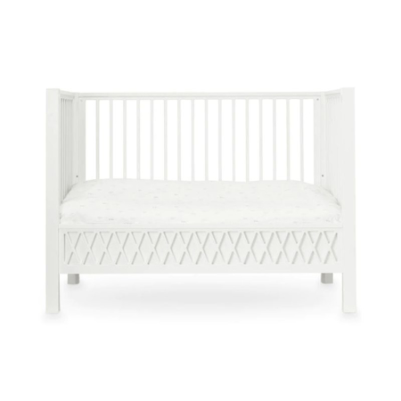 CamCam® Harlequin Baby Bed, Closed Ends 60x120cm White 