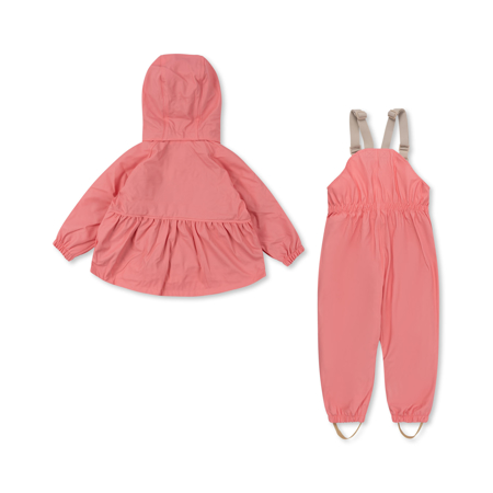 Konges Sløjd® Plašt i hlače za kišu Palme Strawberry Pink