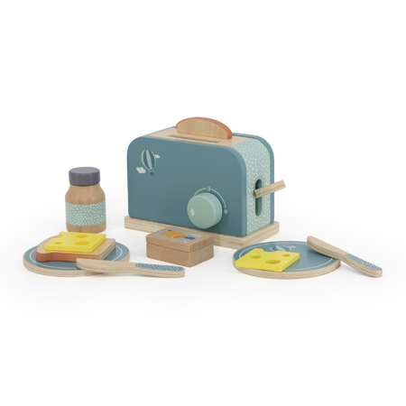 Slika za Label Label® Drveni toaster kruha Toaster Blue