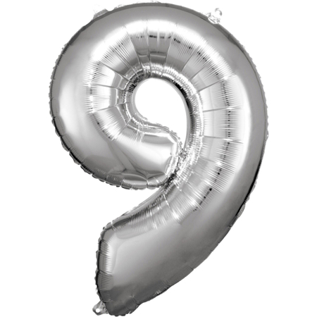 Slika za Amscan® Balon broj 9 (86 cm) Silver