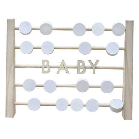 Ginger Ray® Drveni dekorativni abakus Baby