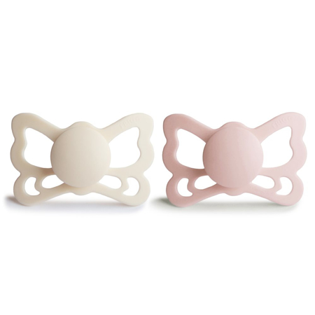 Slika za Frigg® Anatomska silikonska duda Butterfly Cream/Blush