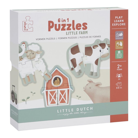 Little Dutch® Puzzle Little Farm 6u1 