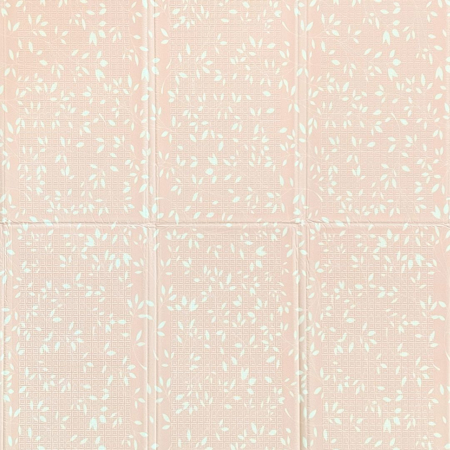 Slika za Evibell® Obostrana podloga za igru 150x190 Leaves/Geometric Peach