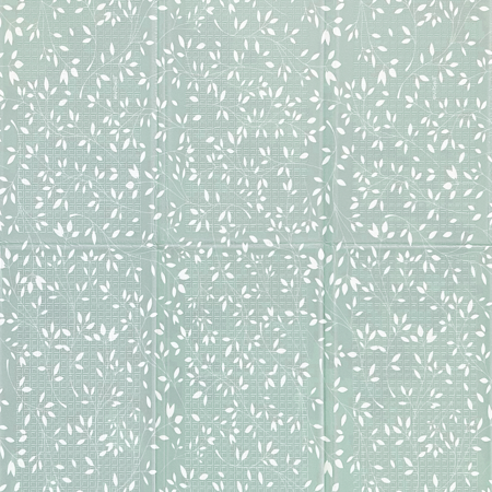 Slika za Evibell® Obostrana podloga za igru 150x190 Leaves/Geometric Sage Green