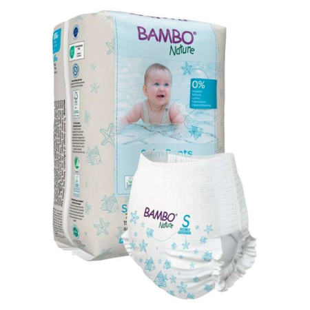 Bambo Nature® Pannolino Mare / Piscina taglia S (7-12 kg) 12 pz