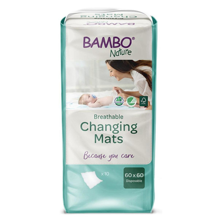 Bambo Nature® Podloga za previjanje (60x60) 10 kom