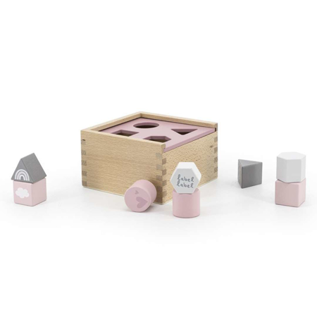 Slika za Label Label® Drvena didaktička kutija s likovima Pink
